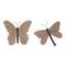 Wicker Design Butterfly & Dragonfly Shelf Sitter Set